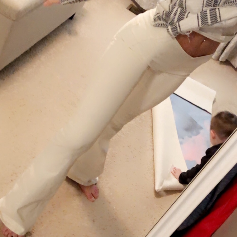 White Free People Bells Bottoms
